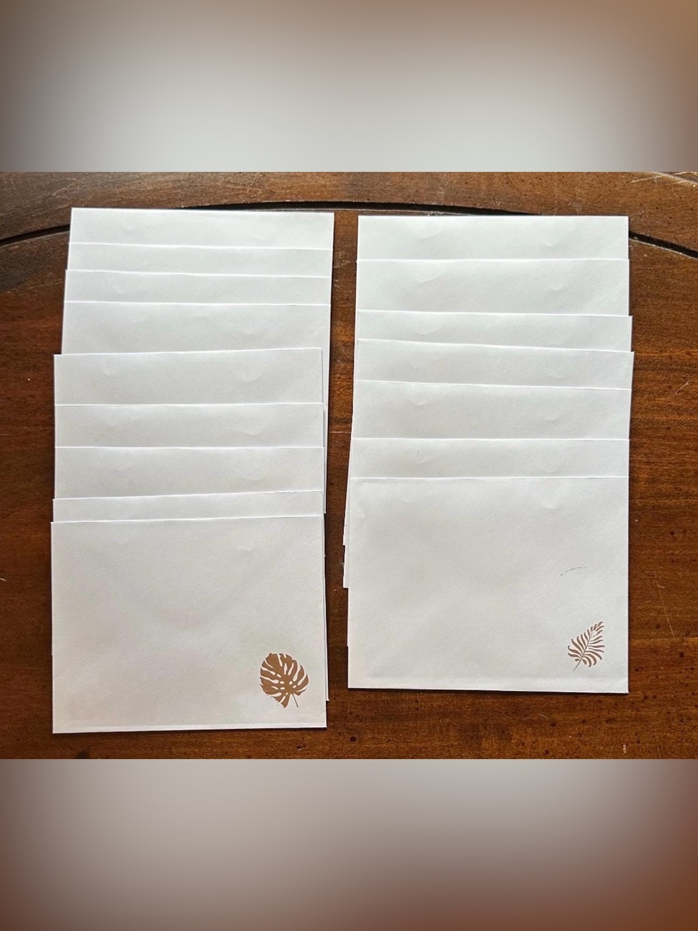 Hand Stamped greeting cards • set of 16 cards and envelopes • stationery - Picture 2 of 2